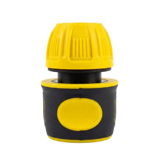 SW-F15-1/2 1/2" Rubber-Coated Quick Hose Connector | Without Water Stop, Fits 1/2 Inch Hose -  - Garden Hose Reel by SUNWELL TOOLS