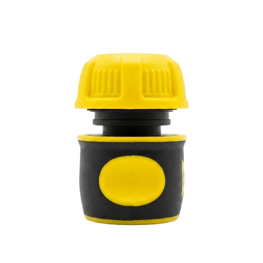 SW-F15-3/4 3/4" Rubber-Coated Quick Hose Connector | Without Water Stop, Fits 3/4 Inch Hose -  - Garden Hose Reel by SUNWELL TOOLS