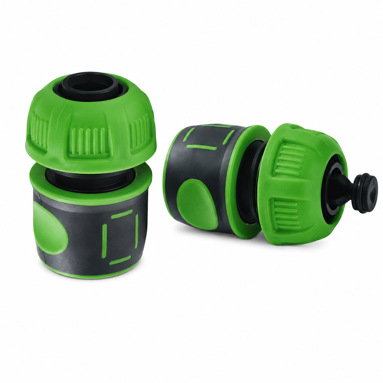 SW-F16-1/2 1/2" PVC Garden Hose Quick Connector | Ergonomic Soft Grip, Leak-Proof Hose Fitting -  - Garden Hose Reel by SUNWELL TOOLS