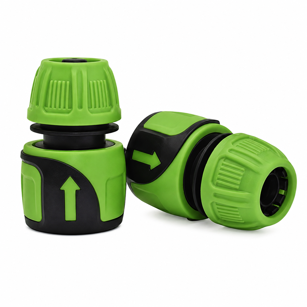SW-F17-1/2 1/2" PVC Garden Hose Quick Connector | Soft Touch Grip, Leak-Proof Quick Fitting -  - Garden Hose Reel by SUNWELL TOOLS